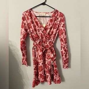 NWT To My Lovers Pink Paisley Mini Dress